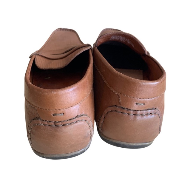 Alfani Leather Loafers Driving Shoes Mens Size 11 M Tan Brown - Picture 4 of 7